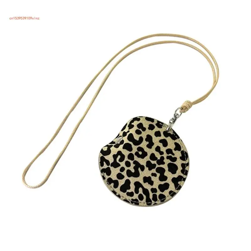 Leopard Print Small Bag Pendant Necklace for Women Unique Nekchain Accessories