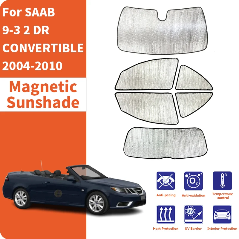 

Солнцезащитные козырьки на окна автомобиля, защита от ультрафиолета, аксессуары для SAAB 9-3 2-дверный кабриолет 2004-2010