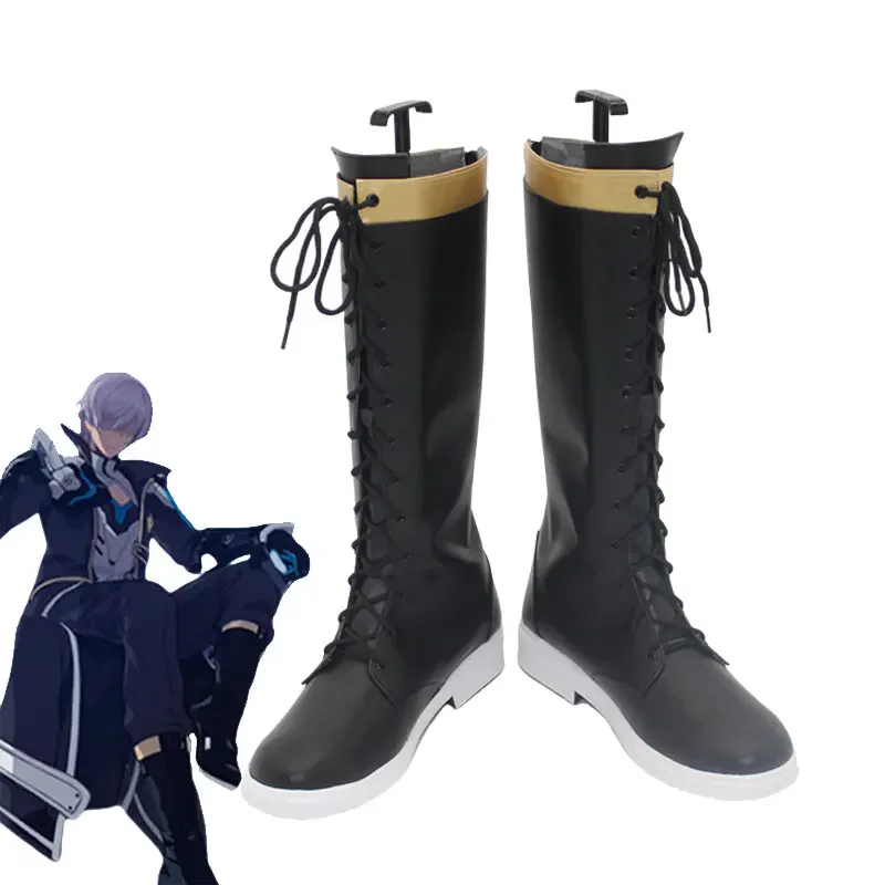 

Обувь для косплея Кевина Касланы из Honkai Impact 3, ботинки из искусственной кожи, обувь для косплея на Хэллоуин, реквизит Кевина Касланы, обувь на заказ