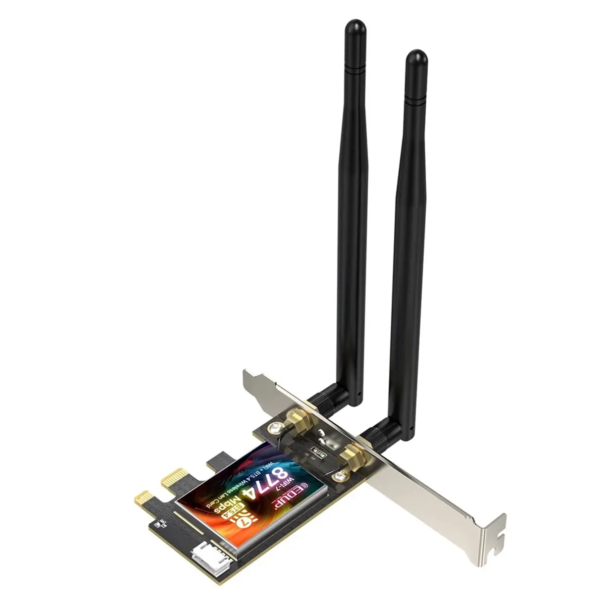 618 Mega Sale EDUP BE200 WiFi 7 PCIe Network Card 8774Mbps WPA Tri-Band 2.4/5/6GHz with Bluetooth 5.4 for Stable High-Speed