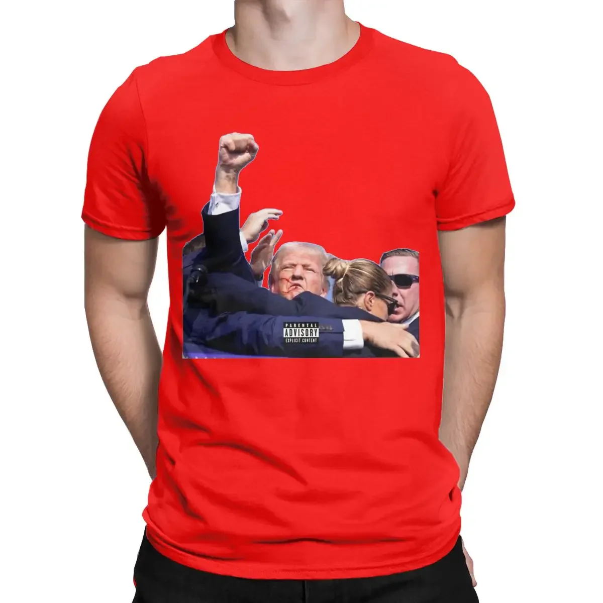 Men Women 2024 Trump Rally Shooting Scene Graphic Shirts Apparel Awesome Cotton Trump Shot T Shirts Top Tee Clothes New Arrival