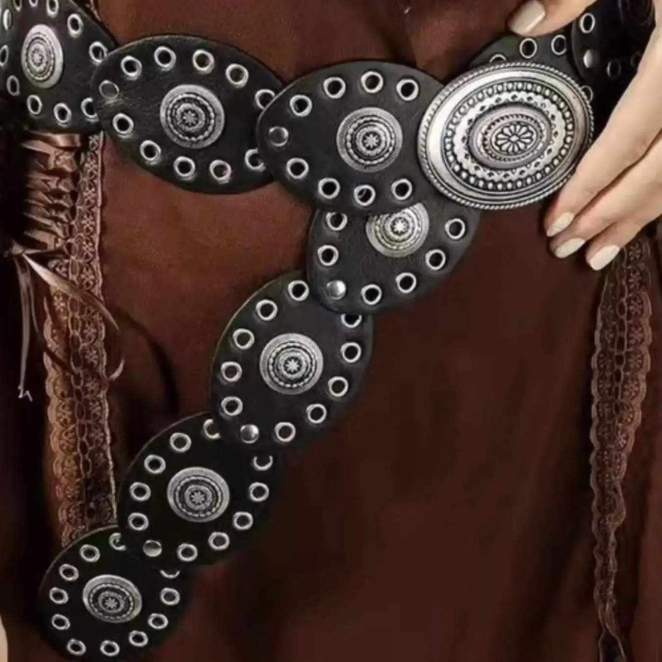 Black Metal Style Women's Waist Belt Versatile Accessory for Dresses Shirts Gowns Perfect for Parties Evening Wear Daily Outfits