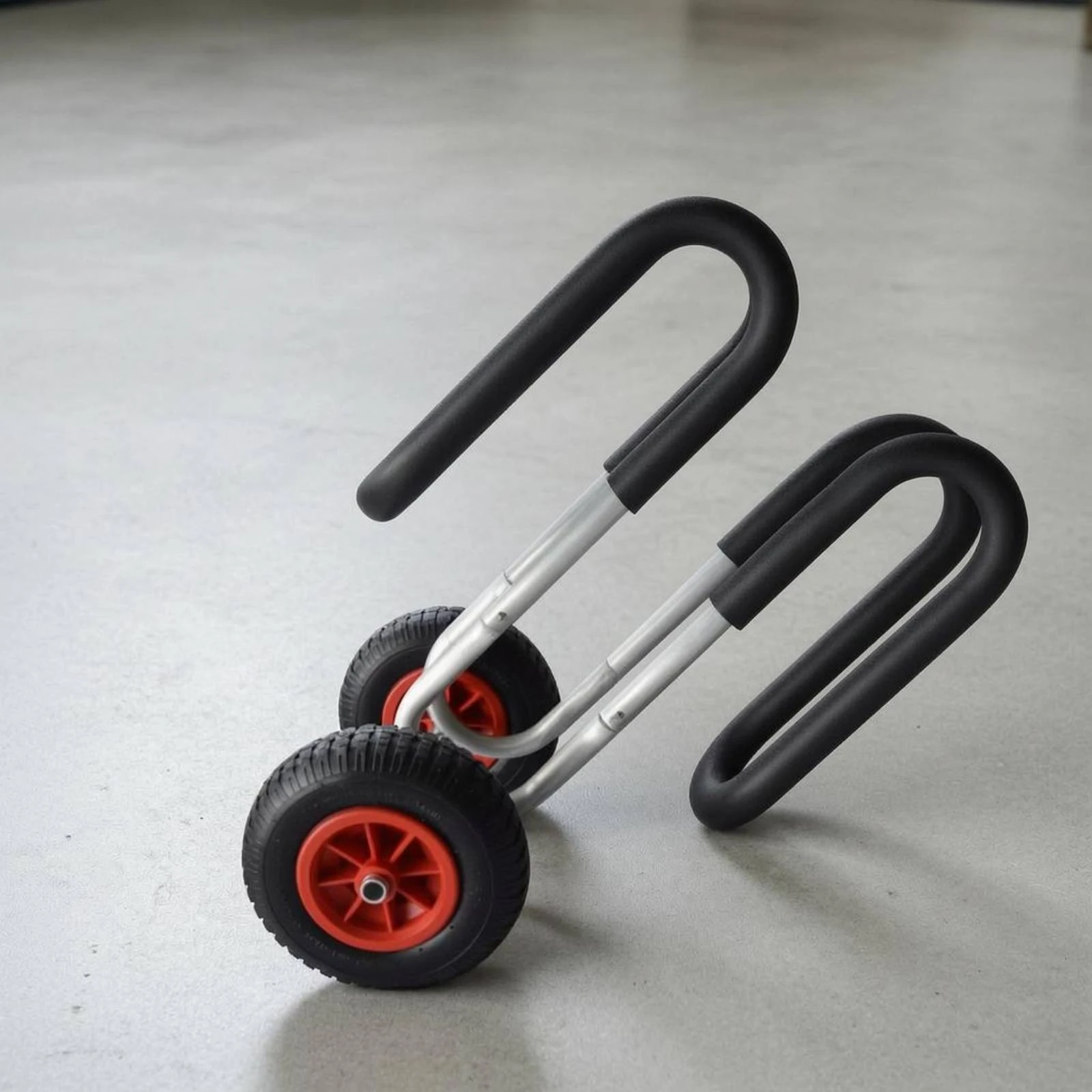 Surfboard Transport Trolley Aluminum SUP Transport Trolley Paddle Board Trolley U-Shaped Handles Surfboard Carrier Large Wheels