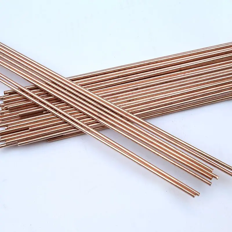 10Pcs Phosphor Copper Welding Rod for Copper Pipes, 1.6Mm*500Mm Self-Fluxing Lead-Free Copper Welding Rod, Round Phosphor Copper Welding Wire