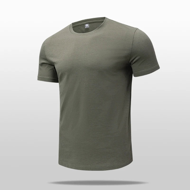 Camiseta respirável de secagem rápida dos homens, confortável, manga curta, casual, leve, tops de ginástica, fitness esportiva, alta qualidade