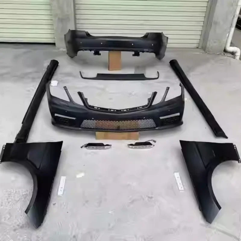Car Body Kit for Mercedes Benz E Class W212 2009-2013 Modified to E63 New Style Front Rear Bumper Side Skirt Fender Assembly