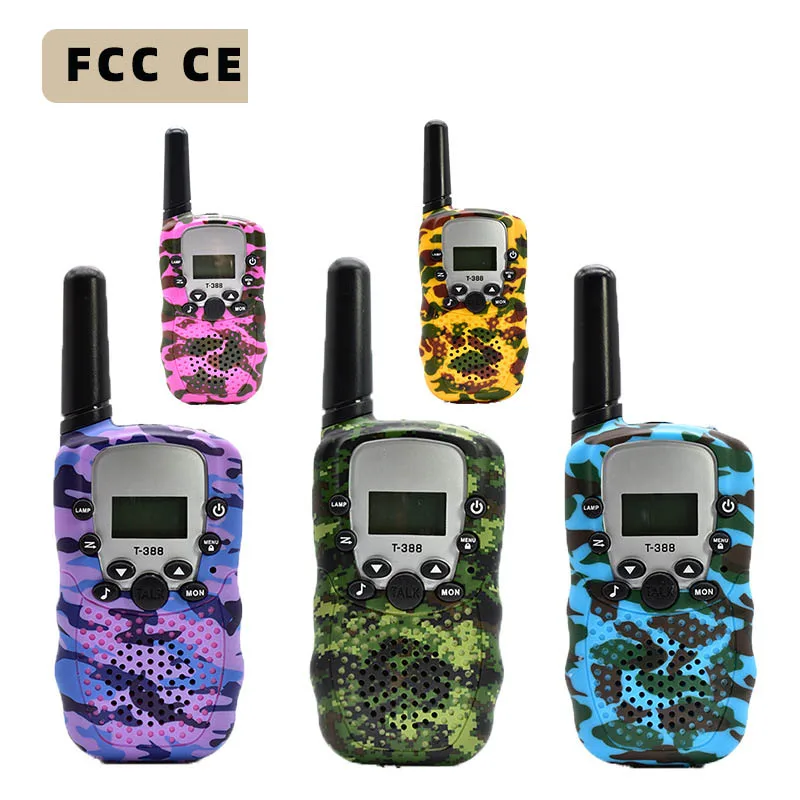 Camouflage Kids Walkie Talkie T388 PMR GMRS Handheld Walkie Talkie Remote Wireless Call 3 Kilometres Toy Kids Walkie Talkie