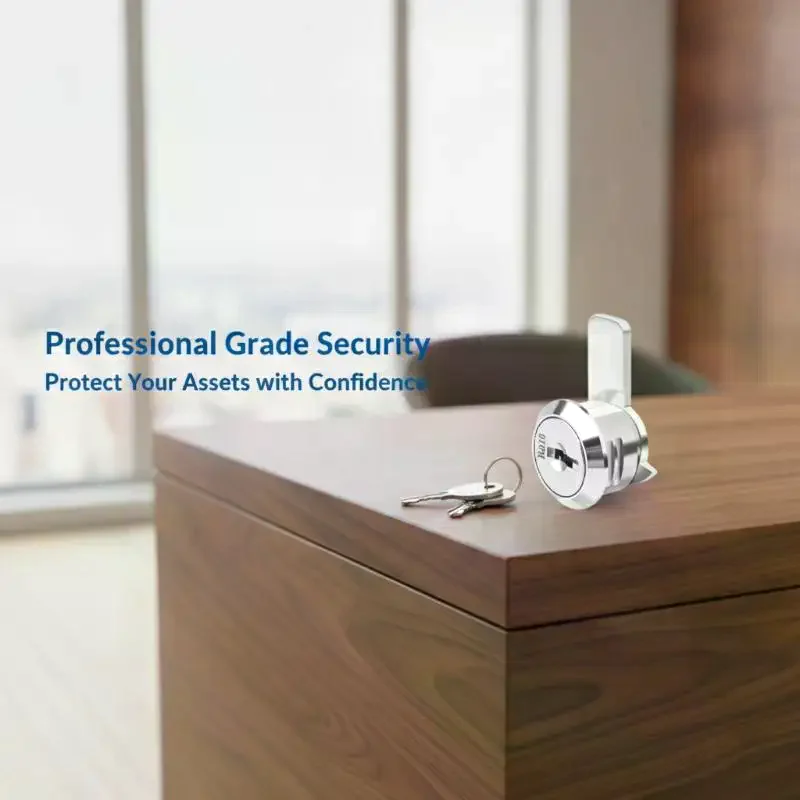 Zinc Alloy Drawer Lock Anti-Theft Durable with 2 Keys for Mailbox Cash Register Cabinet Office Home Use