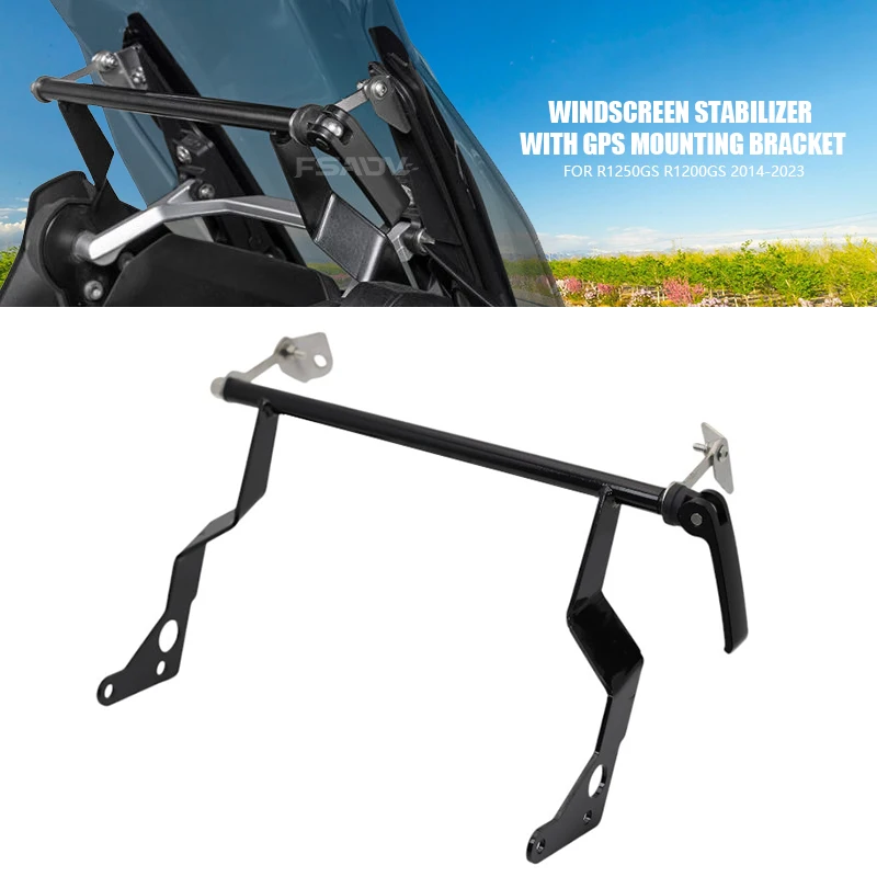 

Fit For BMW R1250GS Windscreen Stabilizer R1200GS Adventure R1200 GS R1250 GS ADV 2014-2023 Motorcycle GPS Mounting Bracket