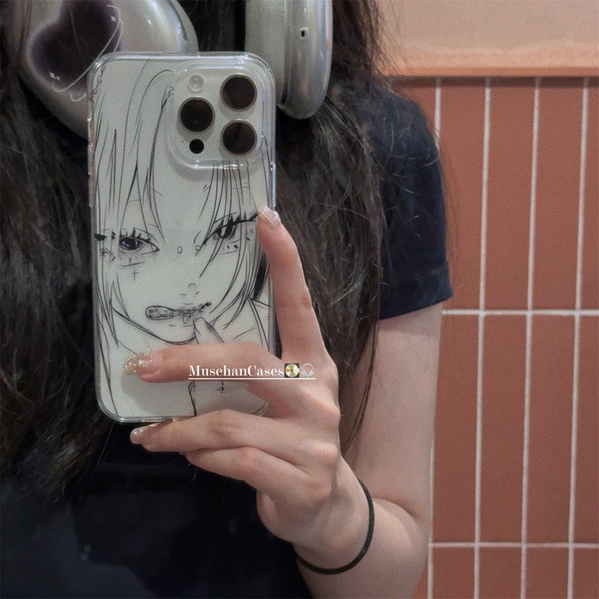 Cool Anime Girl Transparent Phone Case For iPhone 16 15 14 13 12 11 Pro XS Max X XR 7 8 SE 3 Lovely Shockproof Soft Back Cover