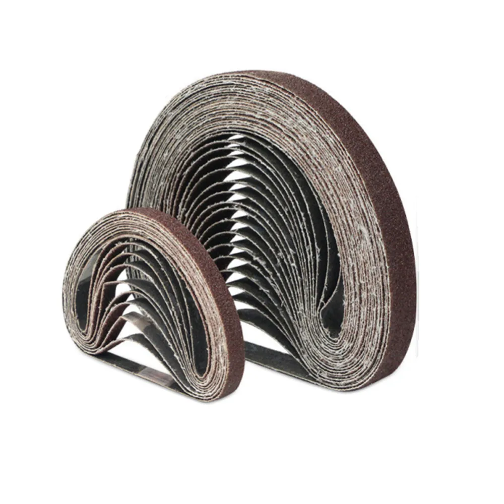 10pcs/lot HIFESON 10mm 20mm Sanding Belts Sandpapers 60 80 120 240 400 600 Grits Polishing Abrasive Bands For Belt Sander