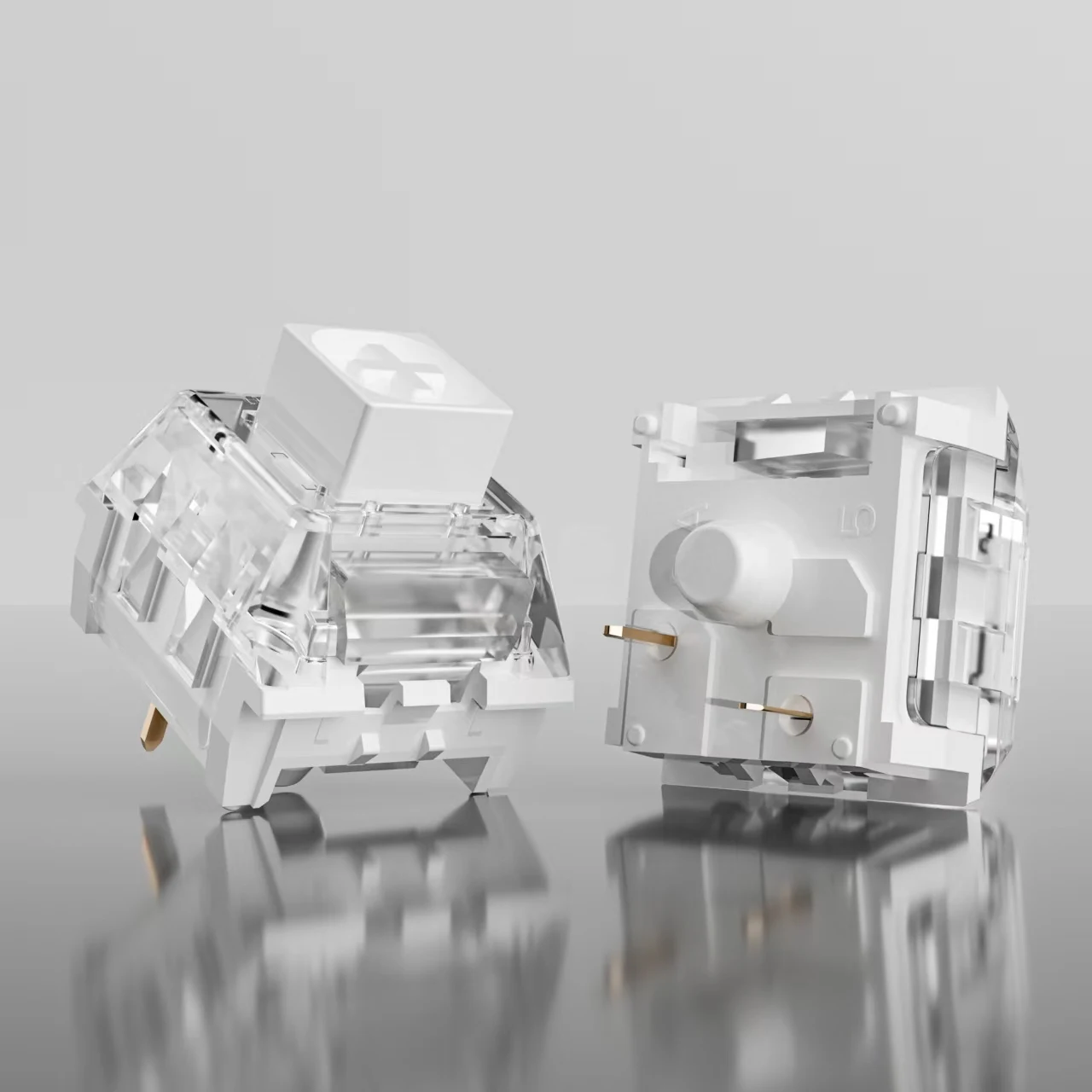 Kailh Box White Pro Switches for mx Mechanical Keyboard,3-Pin Thick Clicky/Firm Response/Gaming/RGB/Crisp Sound Switches