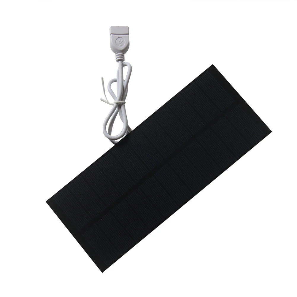 

Mini Solar Power Bank Camping Mini Solar Panel 5V Solar Charger Polysilicon Material Power Output 2.5W USB Interface