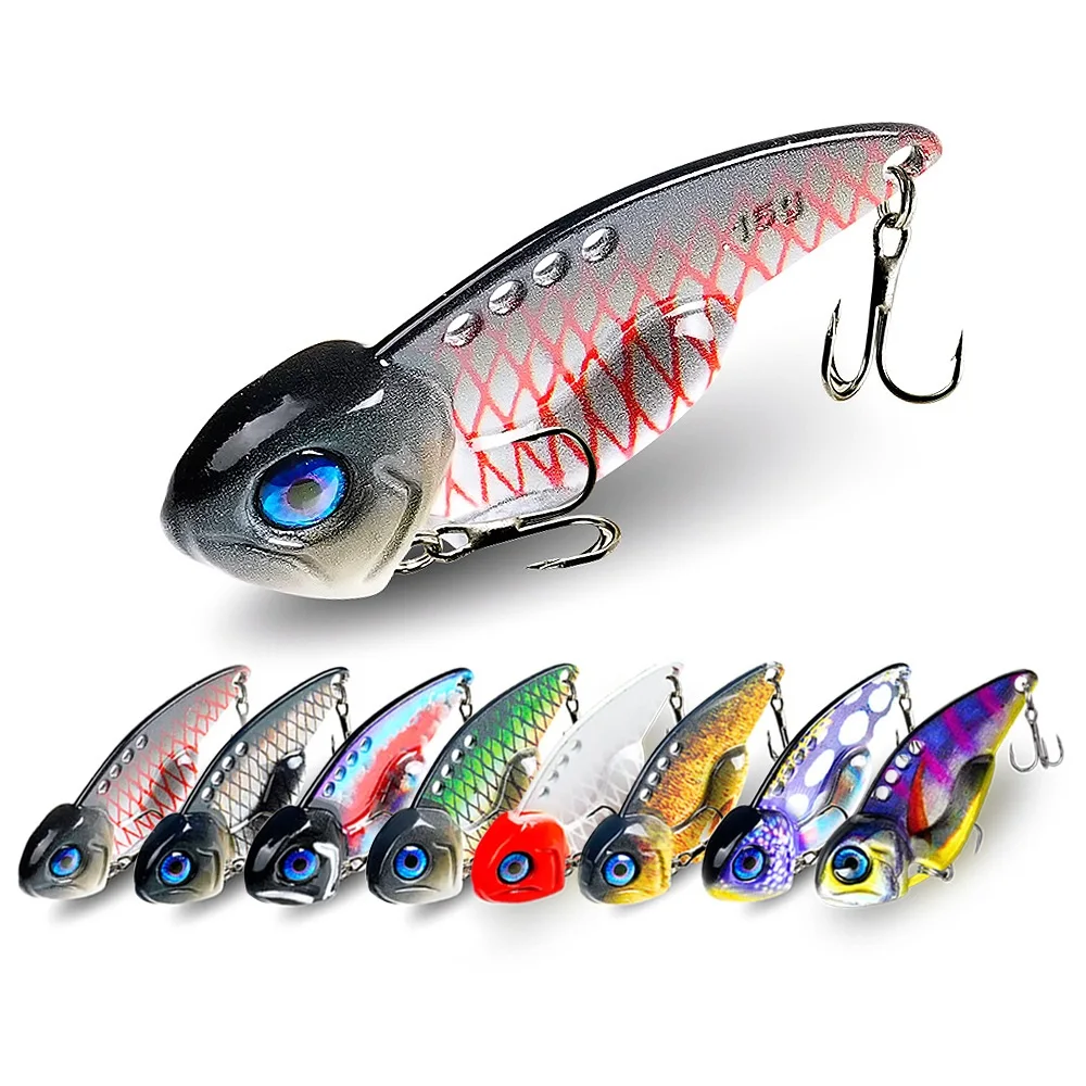 Image of Metall VIB Angelköder 7g/10g/15g/20g Vibration Löffel Wobbler sinkende Wobbler Swimbait Eis Jigs künstliche Köder Tackle