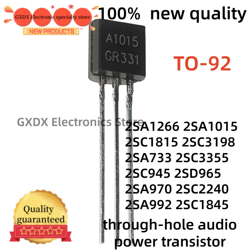 50-100Uds new 2SA970 2SC2240 2SA992 2SC1845 A1015 A1266 2SA1015 2SA1266 2SA733 2SC1815 2SC3198 2SC3355 2SC945 2SD965 TO-92