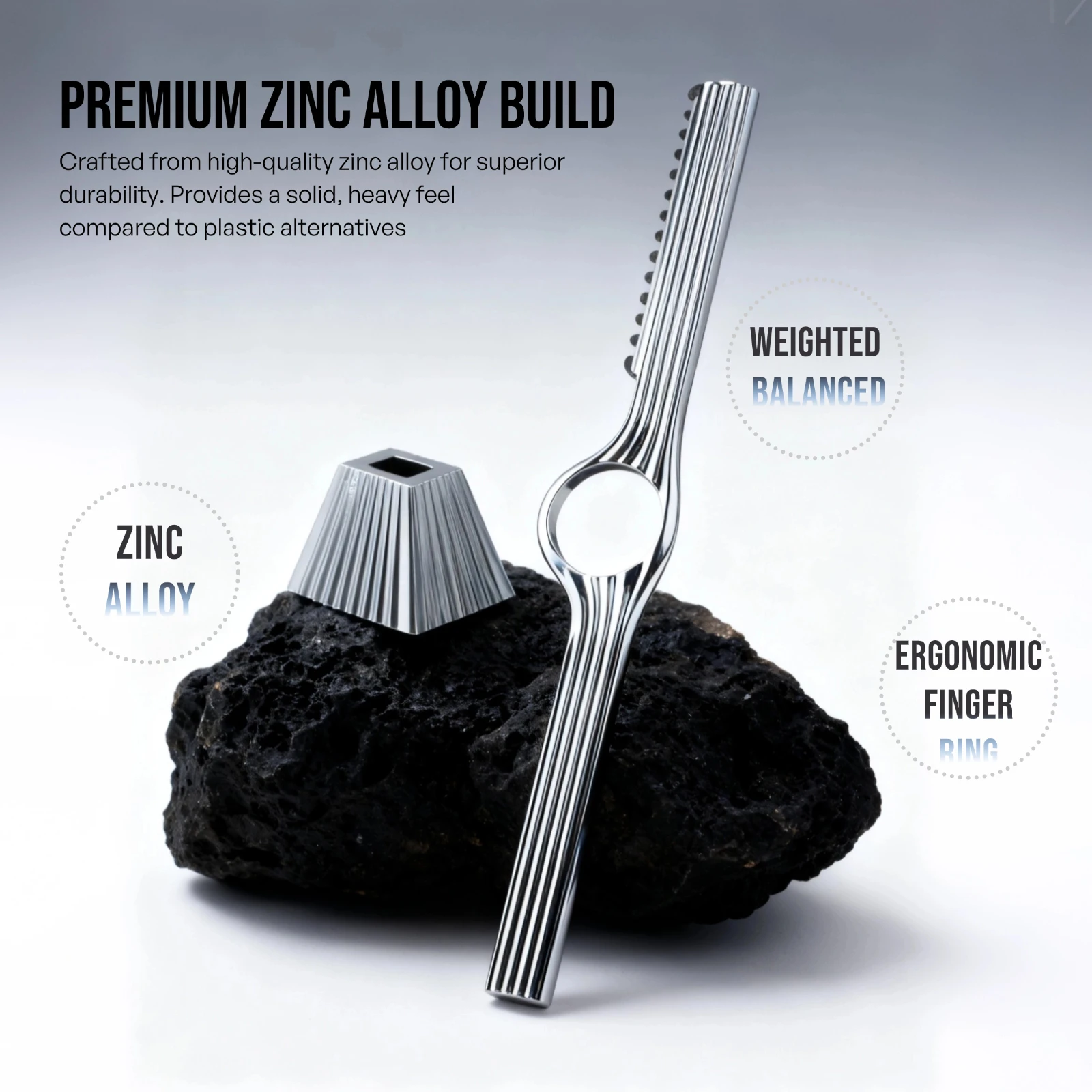 1Pc New Ring Hair Thinning Razor Holder With Base Zinc Alloy Barber Texture Haircut Razors For Salon Hairdresser Styling Blades