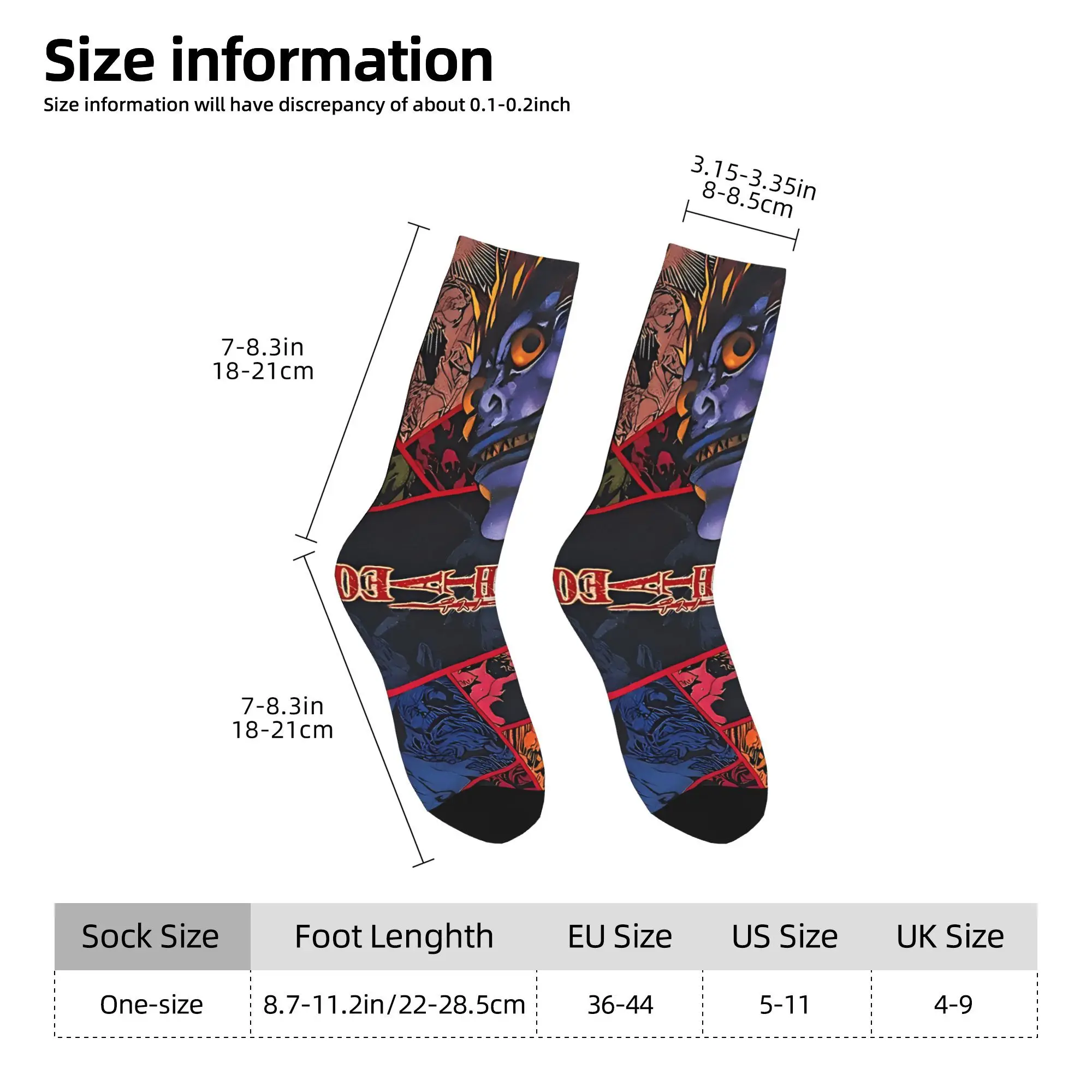 أنيمي جوجوس مغامرة غريبة الجوارب جوارب غير رسمية الشتاء عدم الانزلاق الرجال الجوارب لينة مخصص الجري الجوارب