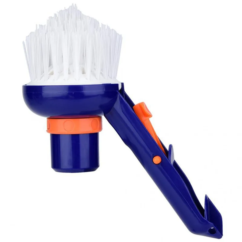 

CQMF-Corner Vacuum Brush With Adjustable Ring, Connects To 1 1/2Inch Hoses And 1 1/4Inch Telescopic Poles, For Swimming Pools