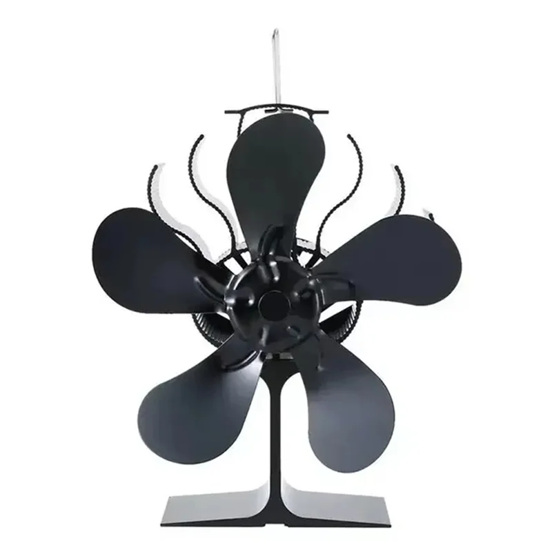 

CYCLI-Efficient Heat Distribution Wood Log Burner Fireplace 5-Blade Heat Powered Stove Quiet Environmental Fan Heater Tool