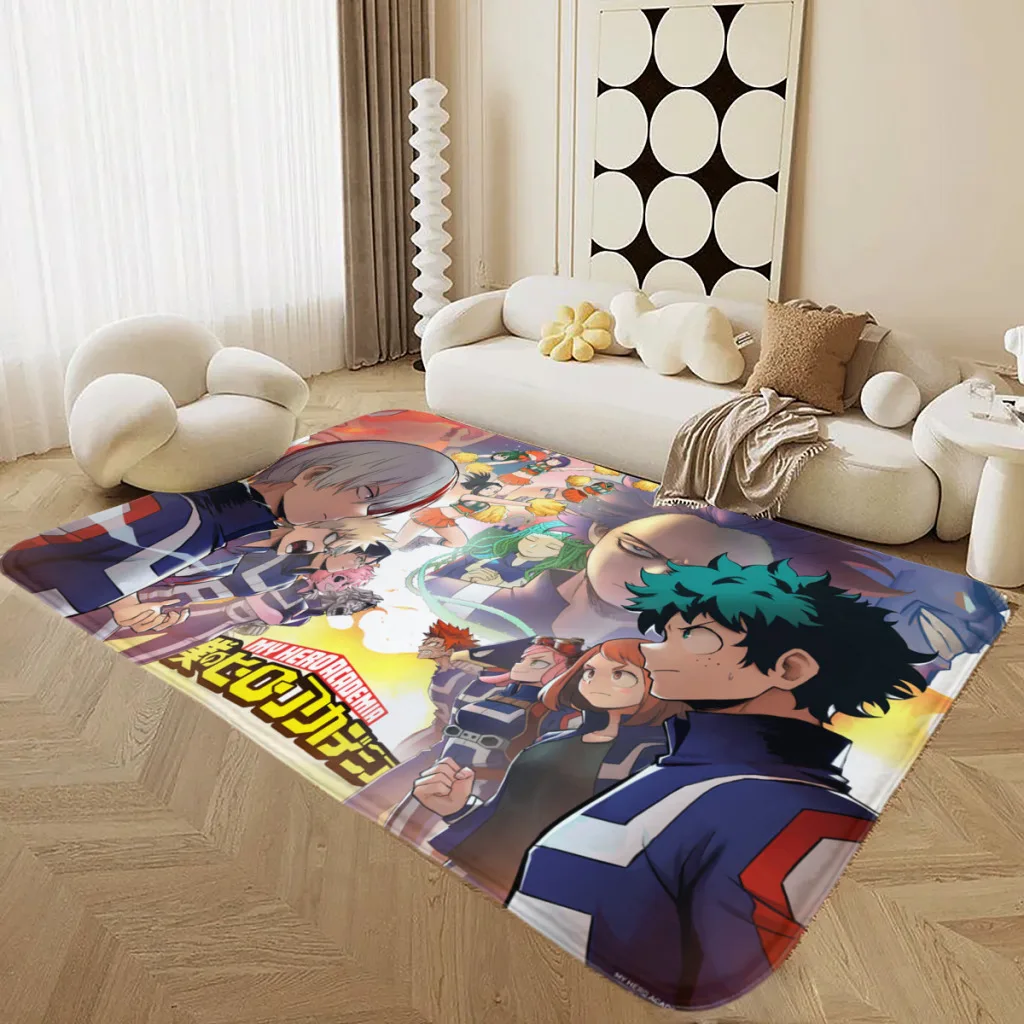 

Anime-My-Hero-Academia Large Size Living Room Rug Light Luxury Sofa Floor Mat Full Shop Home Room Bedroom