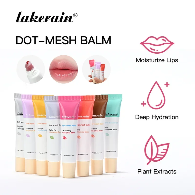 Lakerain 8-Farben nährt die Lippen, um den Lippenbereich zu pflegen, glatter und hydratisierter, trockener, rissiger, feuchtigkeitsspendender Lippenbalsam zu pflegen