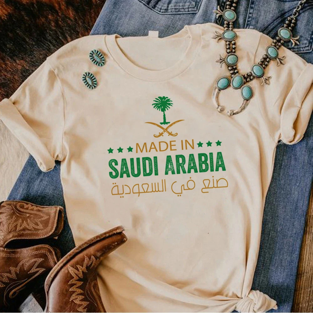 Kingdom of Saudi Arabia top women anime t shirt girl graphic funny clothing