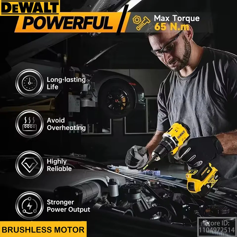 ديوالت DCD805 الحفر اليد بطارية ليثيوم 20 فولت قابلة للشحن فرش متعددة الوظائف مفك كهربائي تأثير الحفر أدوات كهربائية #3