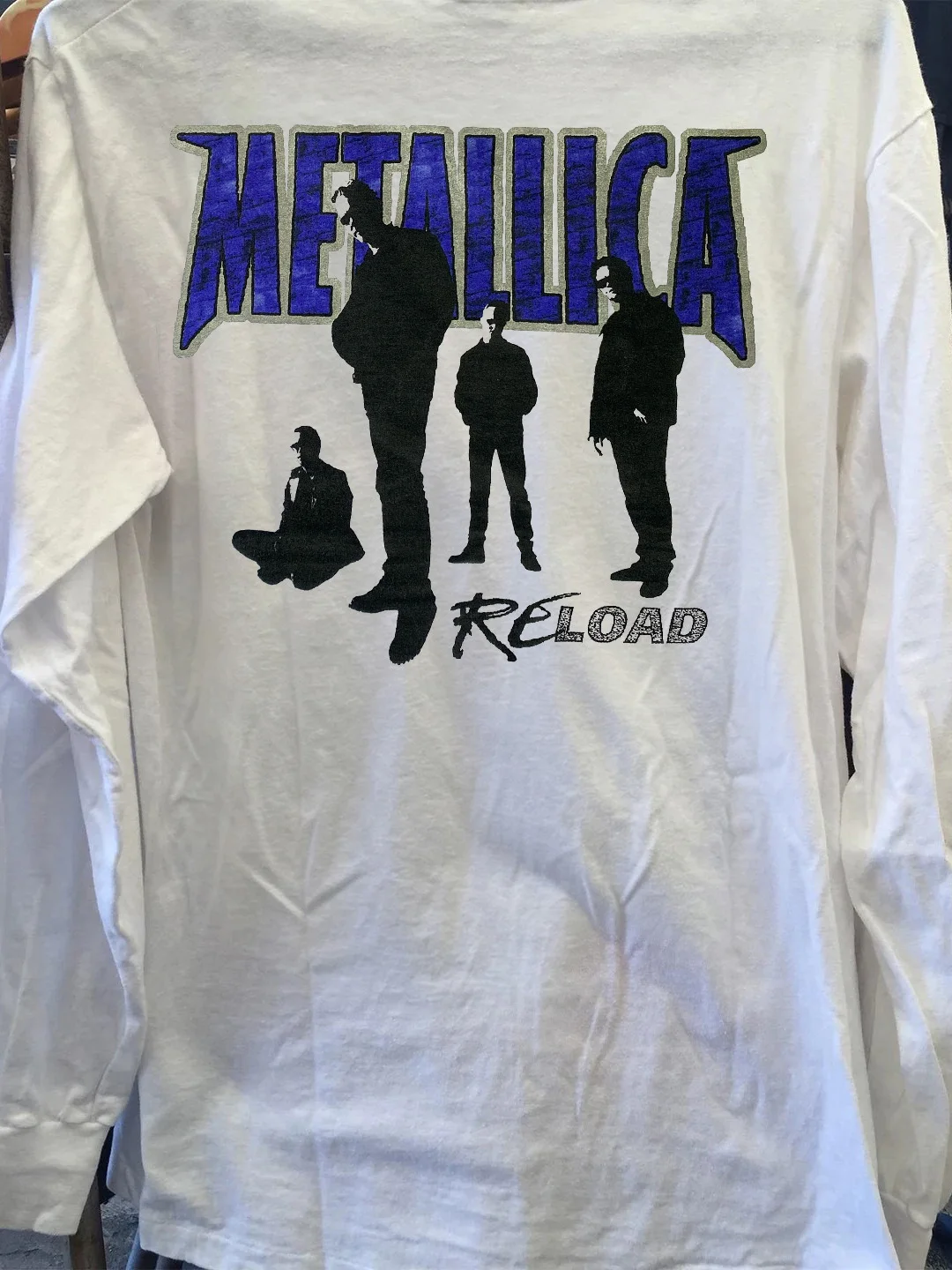 American Retro Long Sleeve T-Shirt Metal Band Album Cityboy Trendy Rock Top Breathable Loose Fit Youth Fashion Cotton Tee