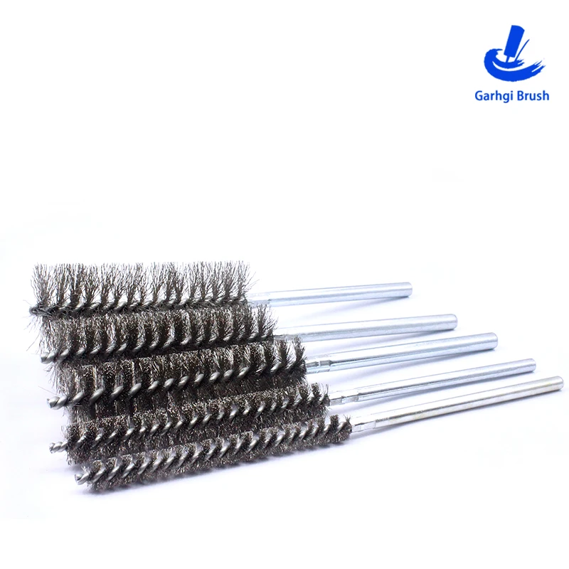 

DIY Drill Brushes 100 x 200mm Stainless Steel Wire Tube Brush for Inner Diameter Deburring Polishing Cleaing Rust Removing