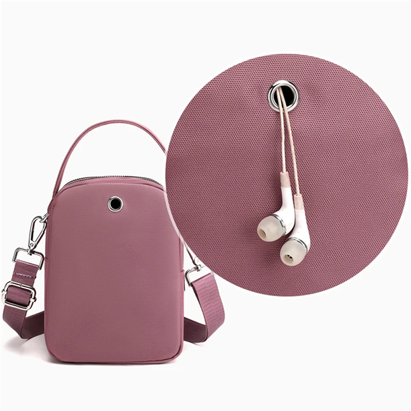 Mode 3 Schichten Frauen Minit asche hochwertige haltbare Stoff Mädchen kleine Umhängetasche vorgetäuschte Stil weibliche Mini Handtasche Handy tasche