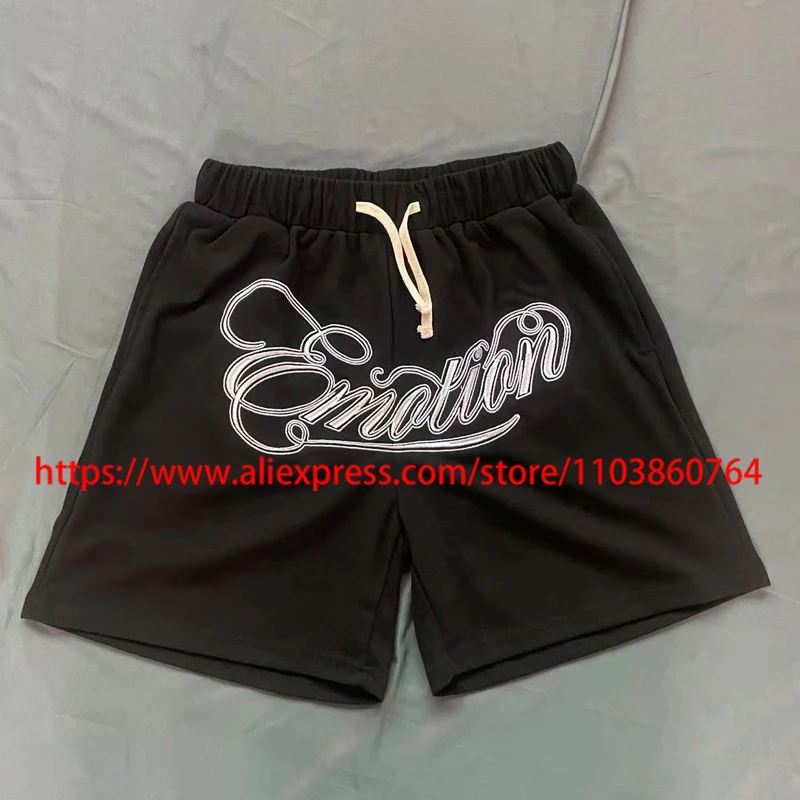 

Модные повседневные шорты со смешанной эмахией, высококачественные спортивные шорты для бега с вышивкой логотипа, вафельная ткань, пляжные брюки со смешанной эмоцией