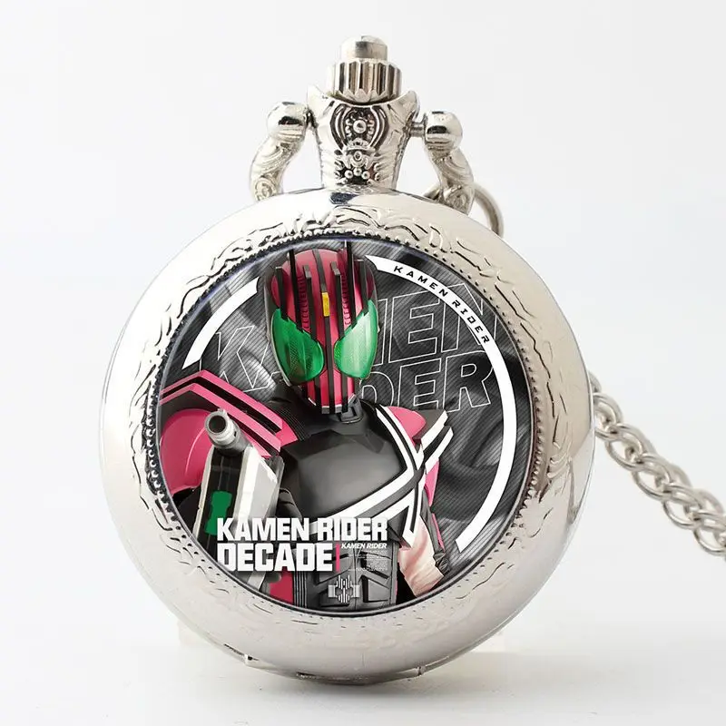 Kamen Rider Pocket Watch Student Flip Ketting Hanger Horloges Kinderen Verjaardagscadeaus