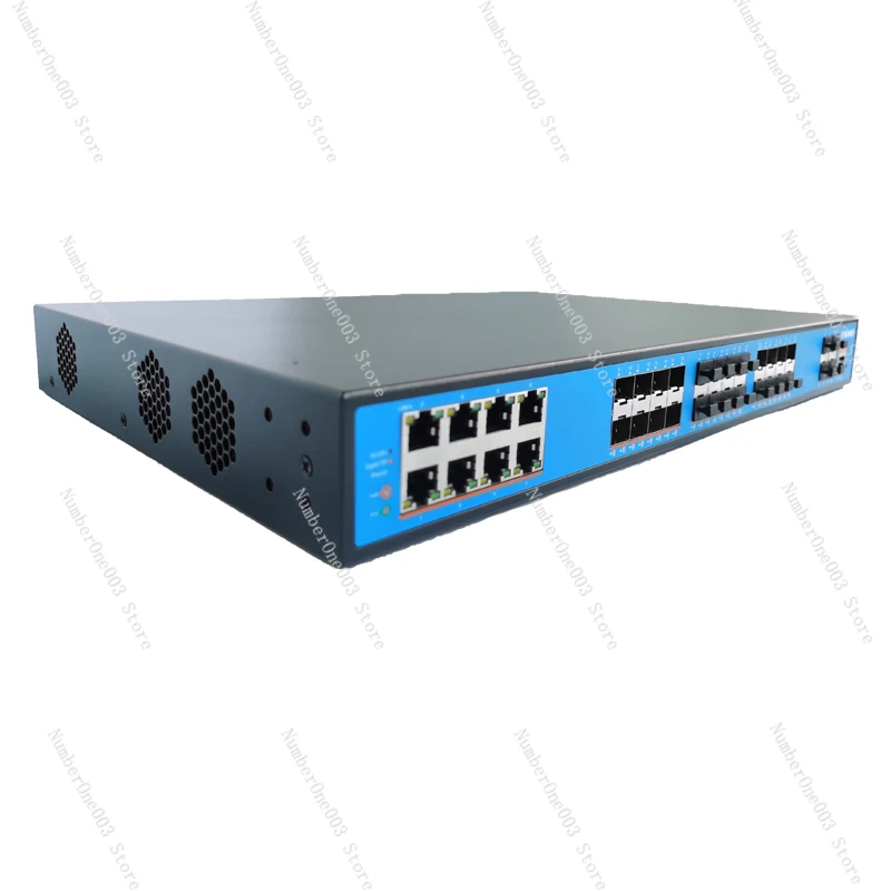 24 Port Gigabit Fiber + 8 Port Managed L2 Network Switch with 10G 4 Port SFP+