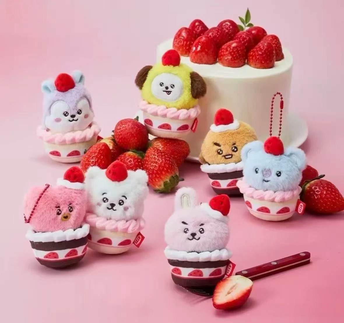 2027 Latest model BT--TATA MANG RJ Chimmy Cooky koya Shooky Creative Anime Peripheral Cartoon Personality Cute Backpack Doll
