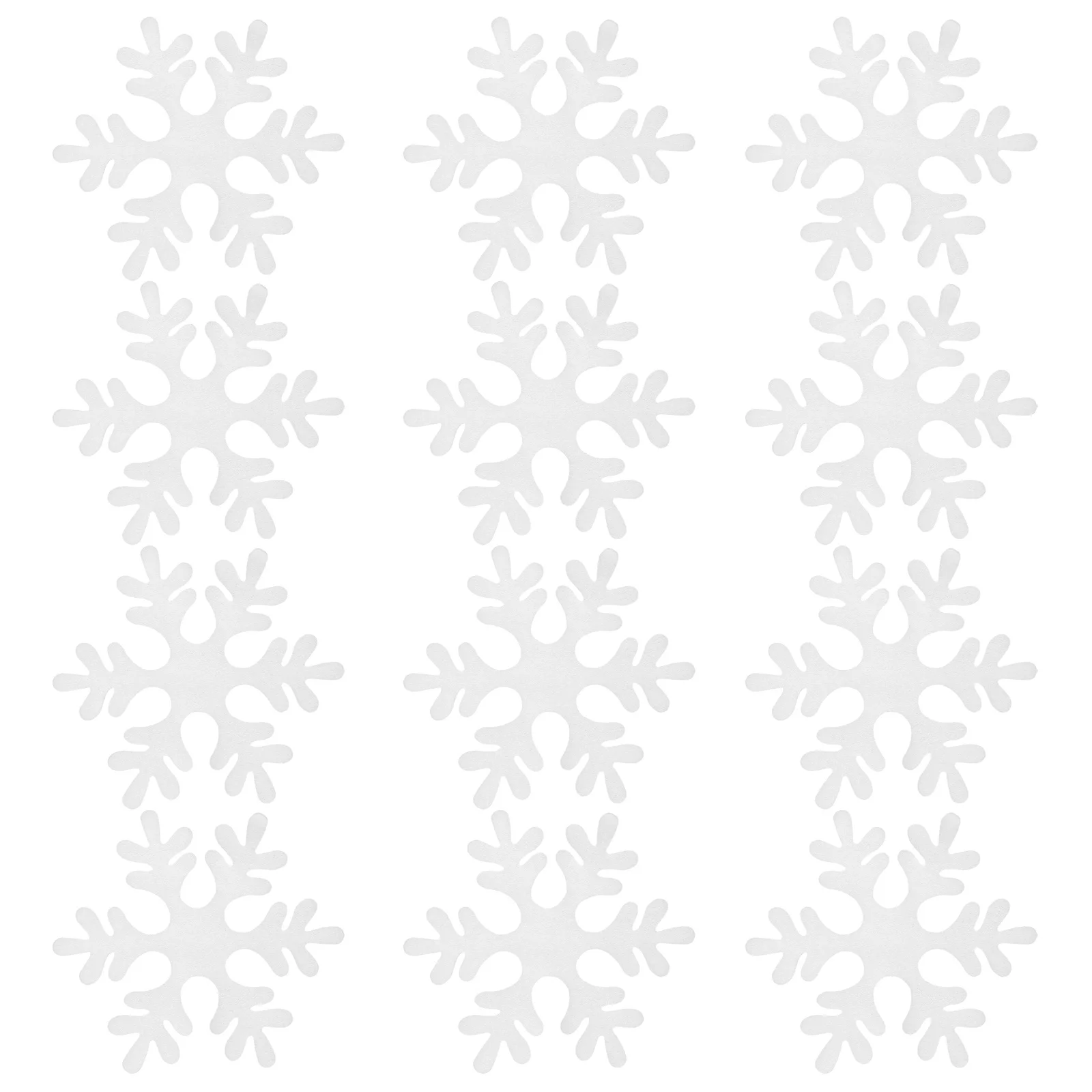 

12Pcs Snowflake Shape DIY Hanging Pendants Xmas Tree Ornament Xmas Supplies Christmas Hanging Snowflake Decor Winter Holiday