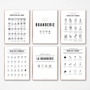 Französische Waschpflege und Fleckenführer Lavendel -Poster, Bildschirmmalerei, Afficache Le Thme de la Lessive 6 Hauptverkäufe Tenis Graça - №6