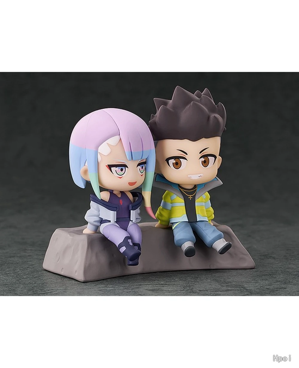 8CM Anime Cyberpunk: Edgerunners Figure David Martinez Lucy Qset To The Moon Sitting Figure Toy Gift Acton Figure Set Doll