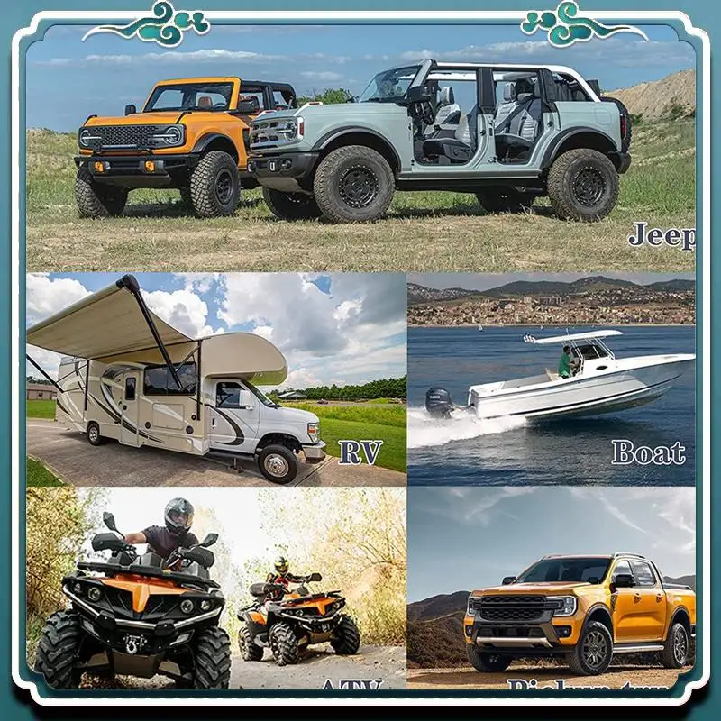 

ABTU-12V Automotive Fuse And Relay Box, With Pre-Wires, Waterproof Fuse Relay Block, Universal Fuse Block And Relay Kit