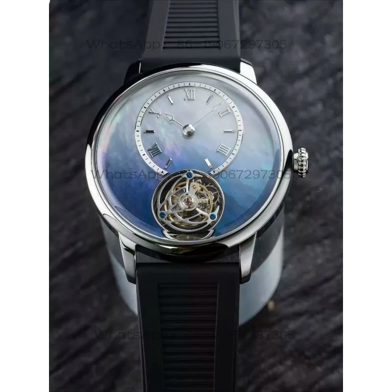 32656 02G and 02GN Enamel and Mother Shell Tourbillon Manual Mechanical Watch Men's Luminous Light
