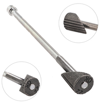 1pc Road City Bike Bicycle 22.2mm Stem Adapter Bolt Wedge Handlebar Raiser Screws Chrome Cruiser Conical Head Silver Steel
