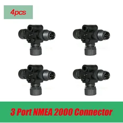 1/2/4pcs NMEA 2000 Converte for Boat Marine NMEA 2000 Cable Adapter Up to 3 6 Cables Line NMEA 2000 3 Port Multiport T Connector