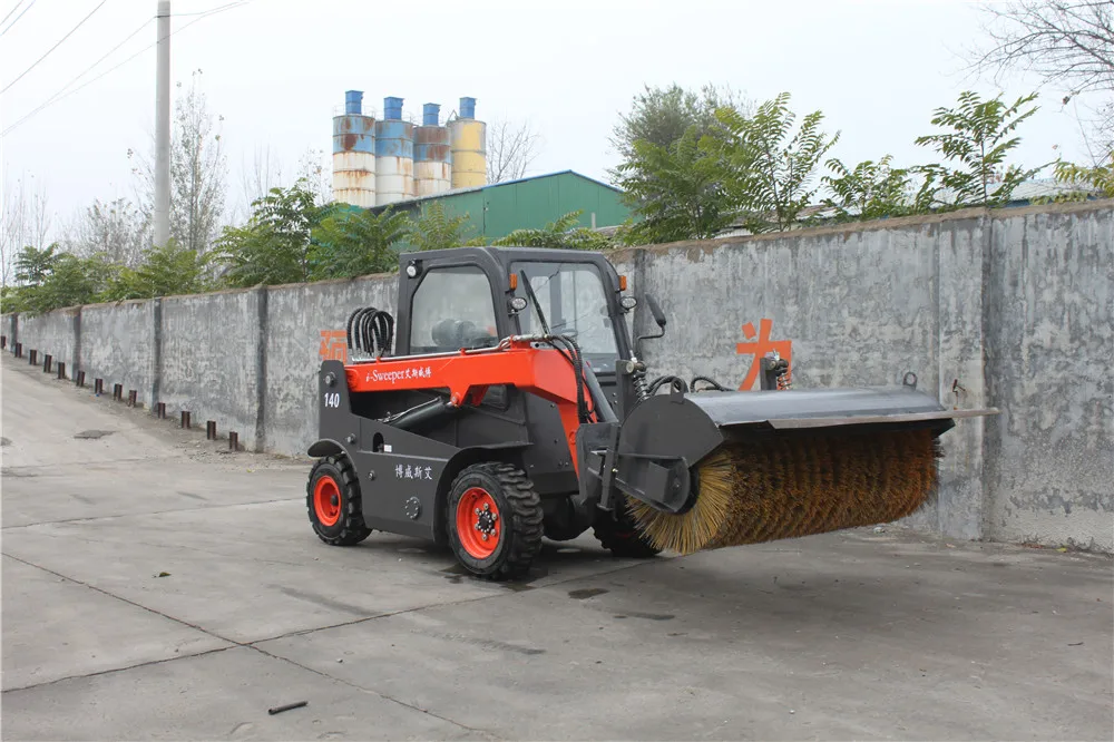 Community Snow Sweeper with different kinds of attachment such as the angle broom, 4 in 1 bucket , fork,grapple fork