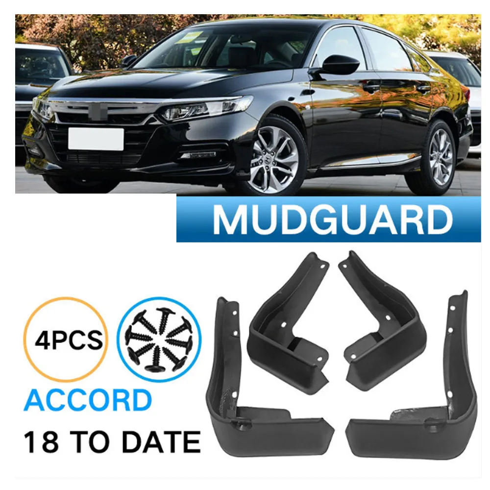 For Honda Accord 10th Gen 2018 2019 2020 2021 2022 MudFlap Splash Guards Flap Mudguards Fender Front Rear Wheel Car Accessories