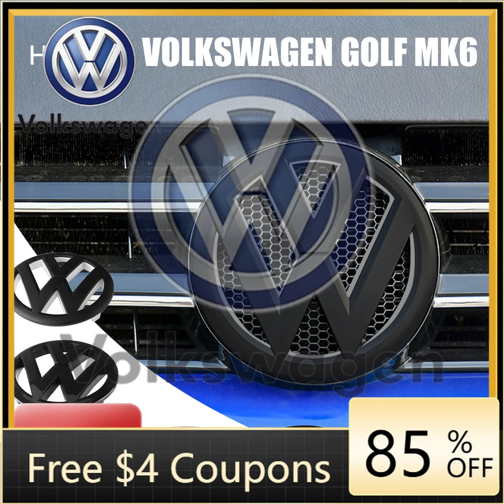 

Styling Mouldings For VOLKSWAGEN VW Car Front Hood Emblem Rear Trunk 3D ABS Badge Replacement For Volkswagen VW Golf 6 MK6 2010