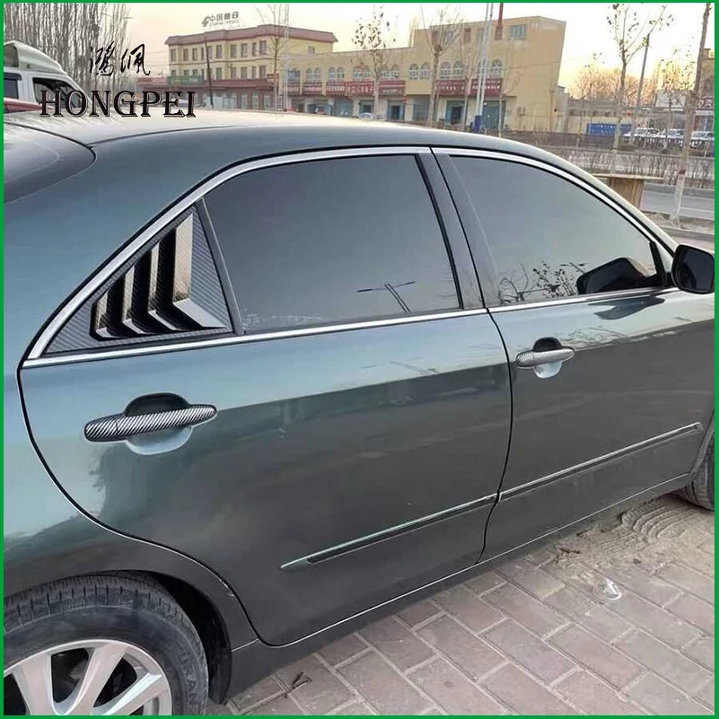 لتويوتا كامري 2006-2016 سيدان النافذة الخلفية ظلال أعمى كوة الإطار عتبة صب غطاء ملصق الكسوة اكسسوارات السيارات التصميم #1