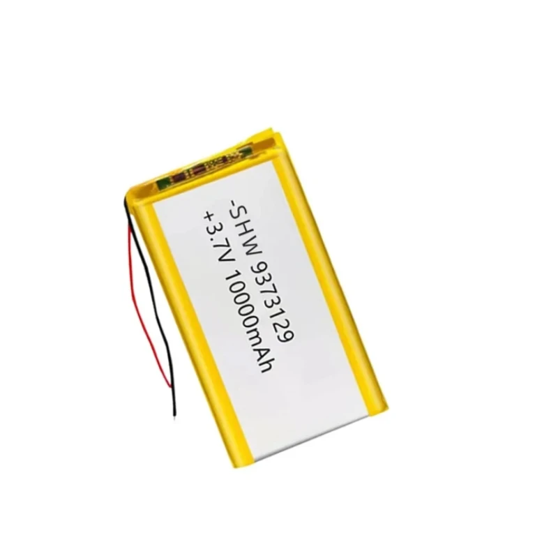 3.7V 10000mAh Rechargeable Polymer Lithium Battery Model 9373129 for Power Banks, Laptops, Toys, and GPS Devices