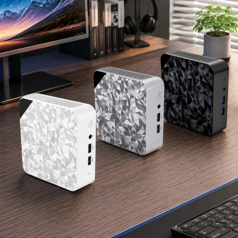 Intel Core N150 Camouflage Mini PC 16GBRAM+2TB Dual HDMI 4K Gigabit WiFi6 BT5.2 Windows11 Portable Gaming Desktop Computer