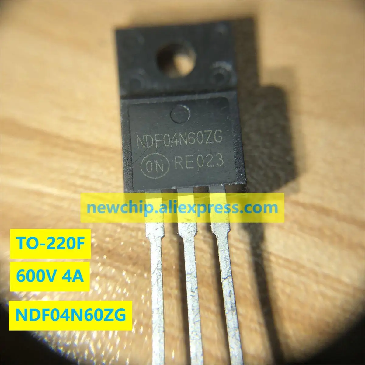 10PCS NDF04N60ZG TO-220F 600V 4A Original Novo N-canal Poder MOSFET 04N60