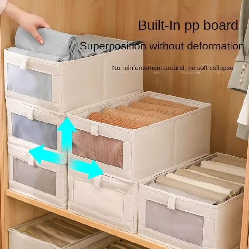 Visible Wardrobe Storage Organizers Cabinet Drawer Clothes Storage Box for T-Shirts Jeans Underwear Pants Organizer Box