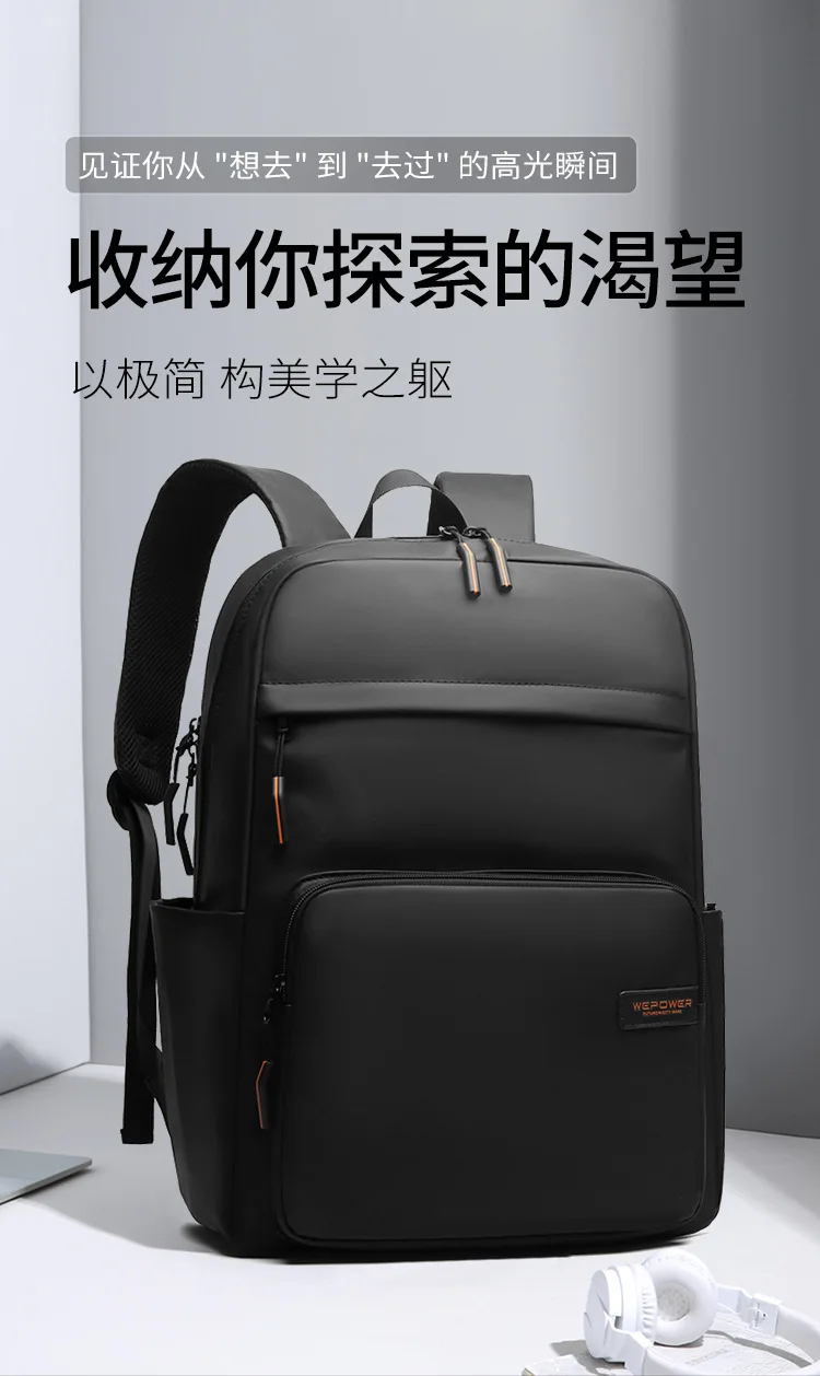 Water Resistant Backpack Men Large Capacity Laptop Business Travel Commuter Stylish Outdoor Daypack Rucksack